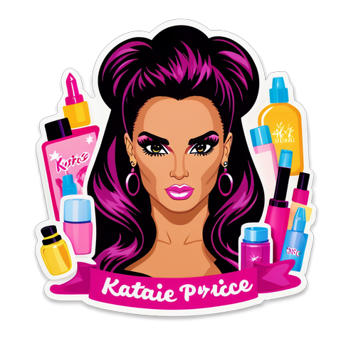 Glamour i Spegeln: Katie Price i en Funktionsrik Skönhetsdröm!✨