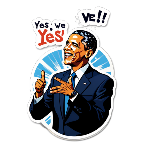 Spre glede med Obama! Dette klistremerket vil få deg til å si 'Yes We Can!'