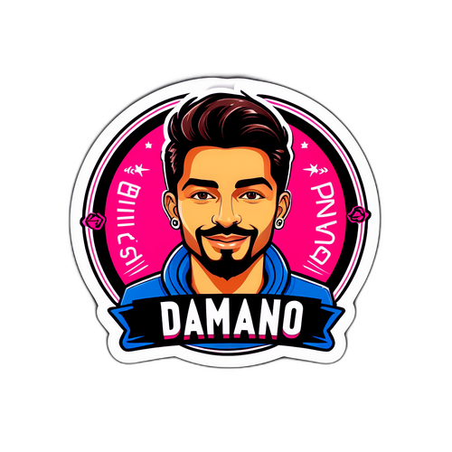 Sticker trendy cu Damiano David