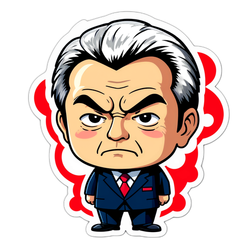 批评鹰派政策的卡通形象