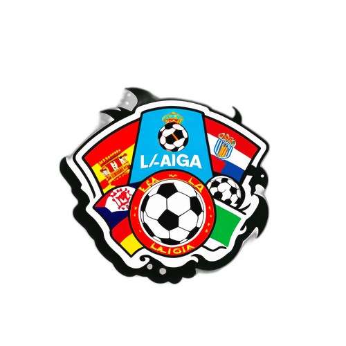 Autocolant cu text artistic 'La Liga'