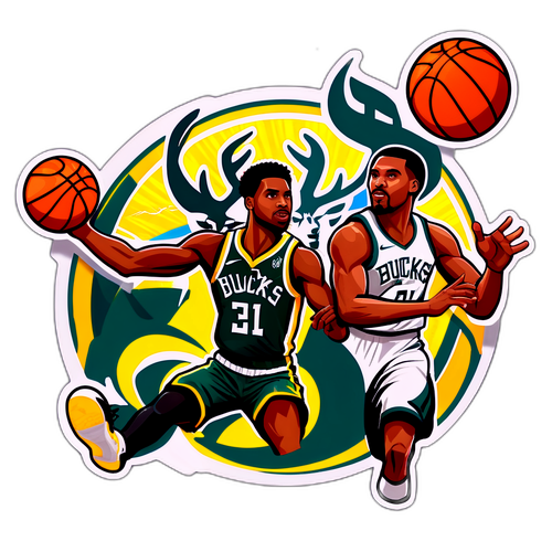 Compétition des Bucks et des Warriors