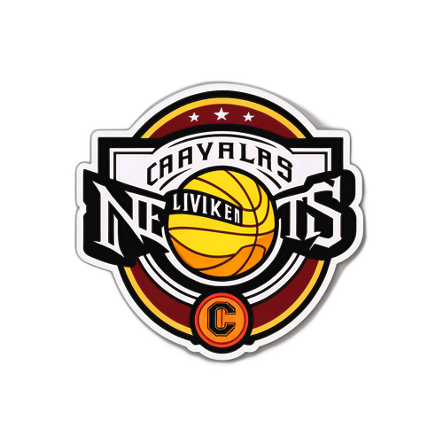 Autocollant inspiré par le match Nets contre Cavaliers