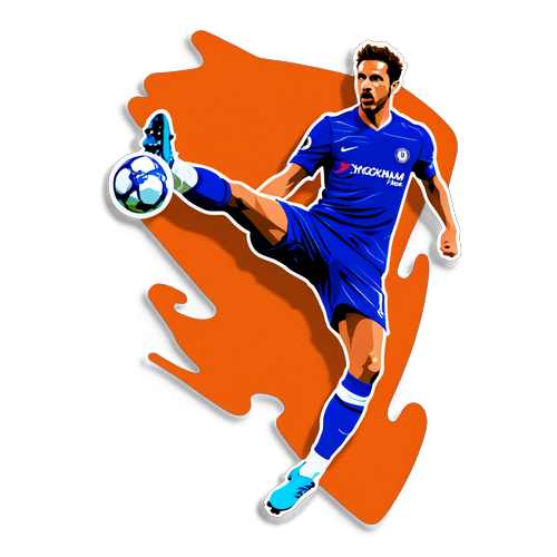 Bir Chelsea oyuncusunun hareketli sticker'ı