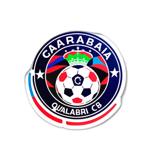Sticker met de kleuren van Qarabağ FC