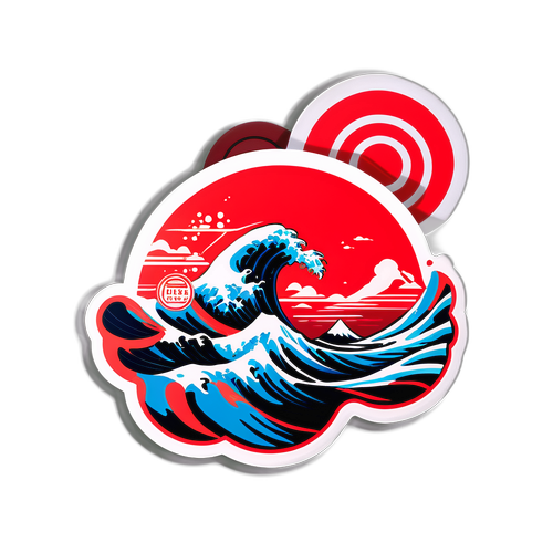 Ripple Meets Netflix: The Animated Wave Sticker