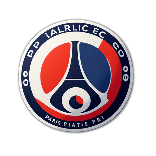 PSG-logo ja Ranskan lipun värit