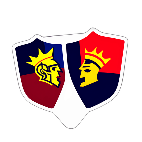 Stiker Pertandingan Roma dan Genoa