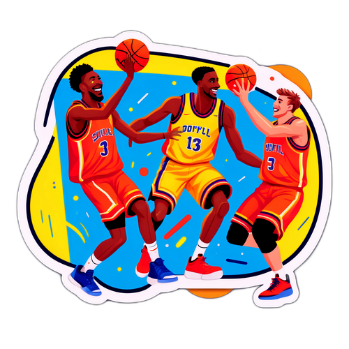 Glädjefull Basketbollsudden