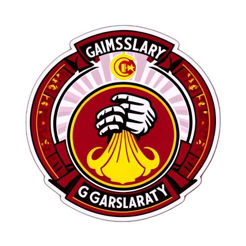 Σχέδιο που απεικονίζει παθιασμένους φιλάθλους του Γαλατασαράι σε μία εντυπωσιακή γιορτή