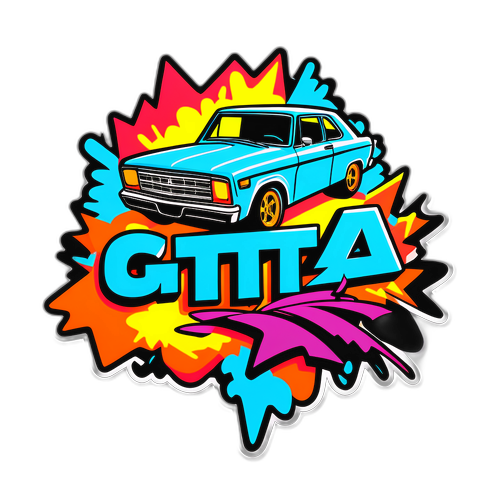 Графіті стилізоване під GTA