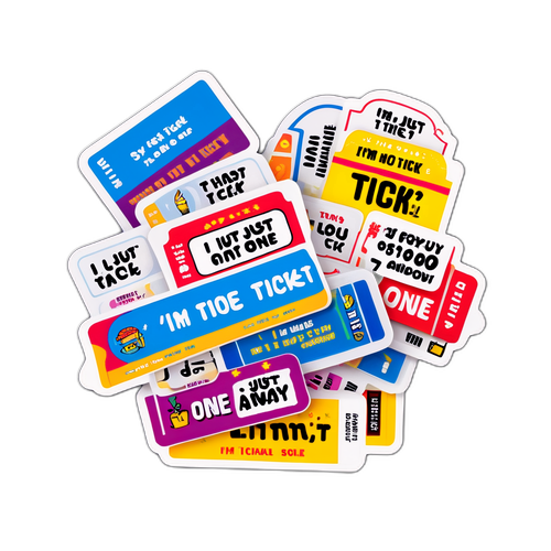 购买彩票心态的趣味贴纸