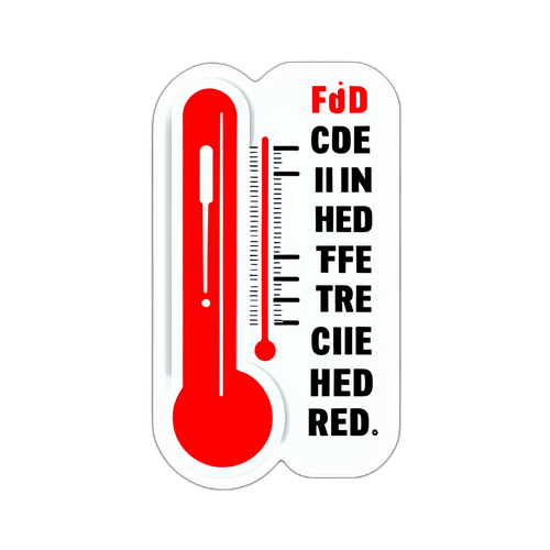 Thermometer Sticker met Hoge Temperatuur