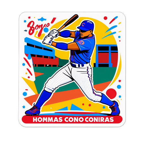 Triumphant Baseball Sticker of Willson Contreras