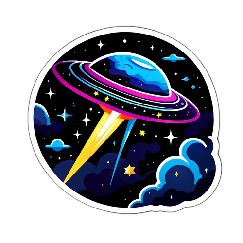 宇宙飞船贴纸