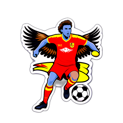 Autocollant Go Ahead Eagles avec un aigle stylisé