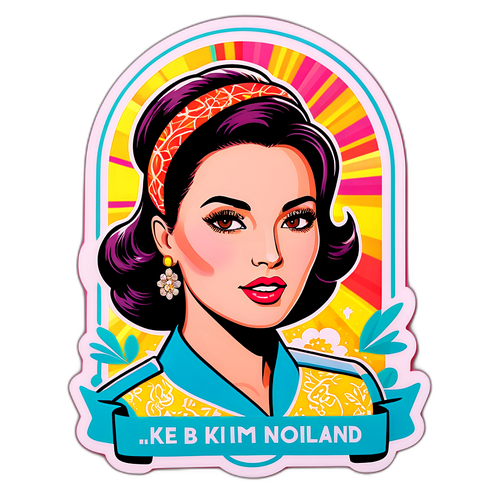 Färgglad illustration av Kim Nolans flaggskepp