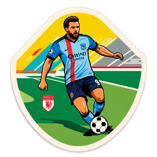 Sticker Tematik Liga Perdana Inggeris dengan Pemain Ikonik