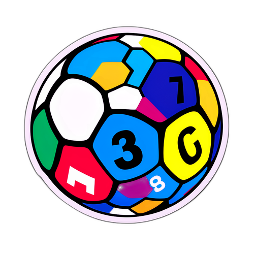 Print de uma bola de futebol que se transforma em números