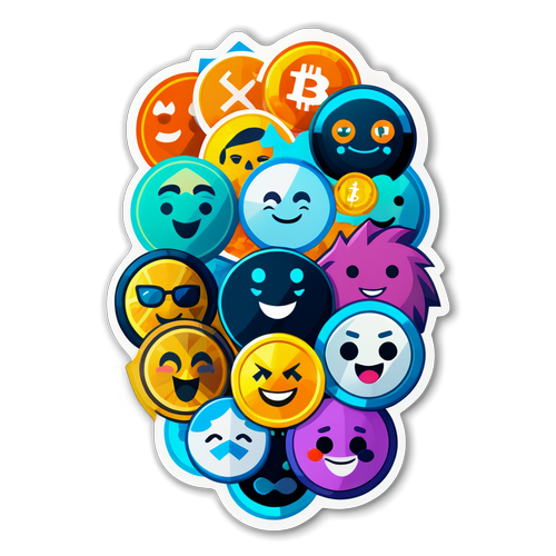 Oyunlu Kripto Para Sticker'ı