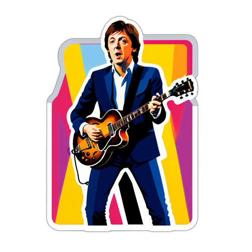 Paul McCartney Konzertauftritt Aufkleber