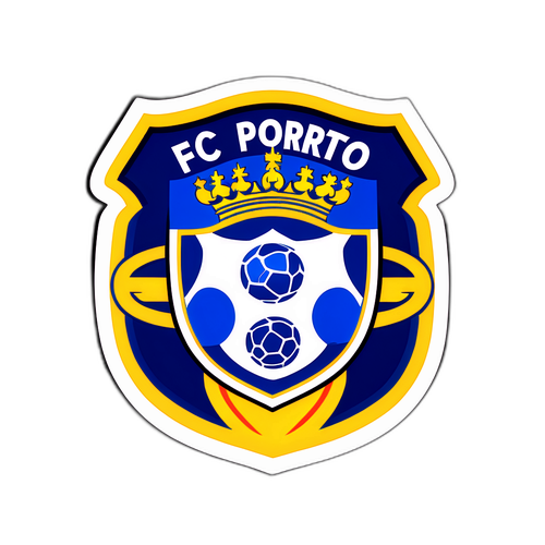 Stylowy naklejka z logo FC Porto
