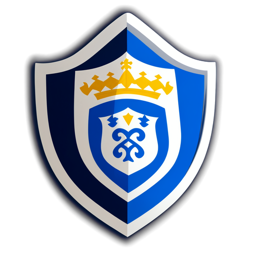 Escudo do FC Porto em Fundo Azul e Branco