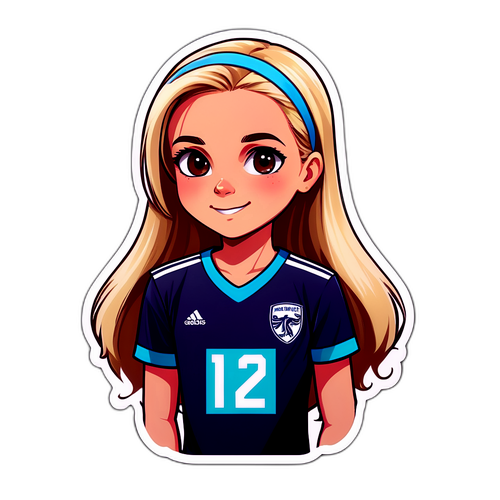 Chica rubia futbolista estética