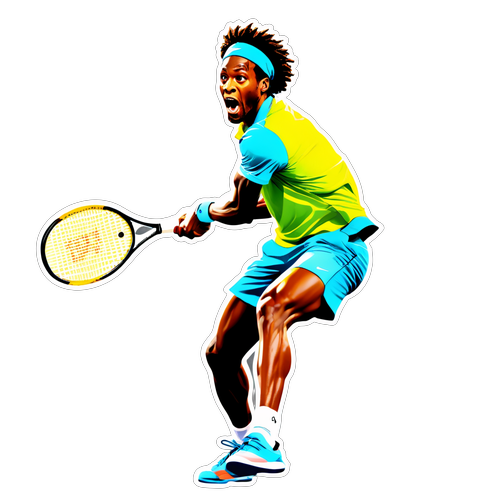Fang helten: Gael Monfils i aktion