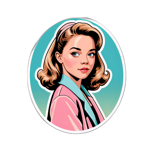 Sydney Sweeney Retro Film Sticker