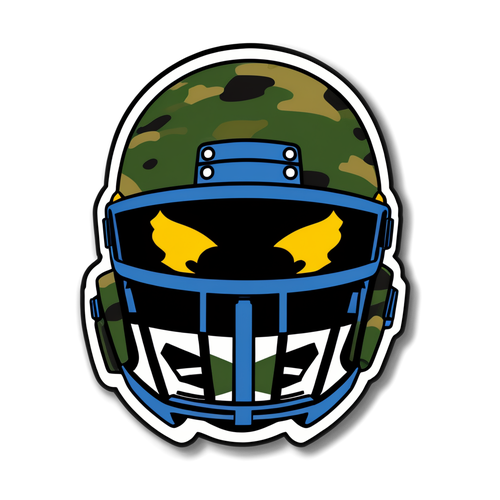 Army Football Helmet Sticker