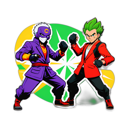 Un duel amical entre deux personnages rivaux de streaming