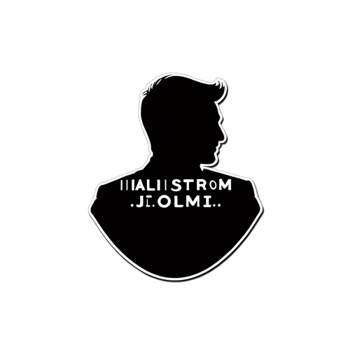 Bjørn Hallstrøm Silhouette Sticker