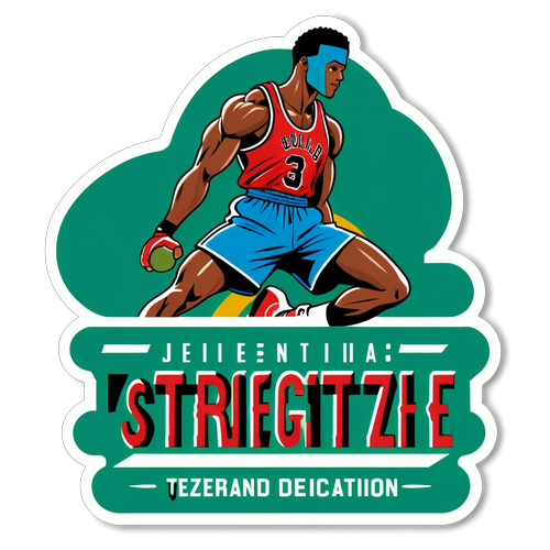 Kracht en Toewijding: Ontdek de Inspirerende Sticker van Jordan Teze!