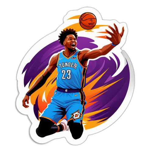 Napakahalagang Sticker ng NBA: Tawid ng Thunder Player