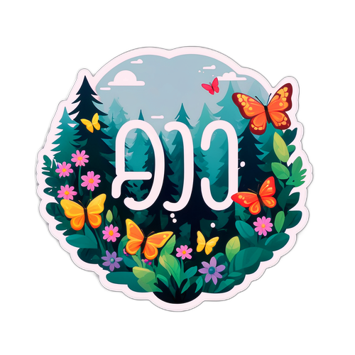 Σκηνή ηρεμίας στο δάσος