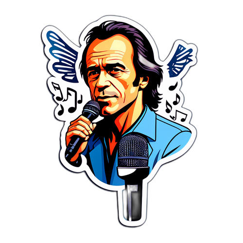 Portrait stylisé de Jean-Jacques Goldman
