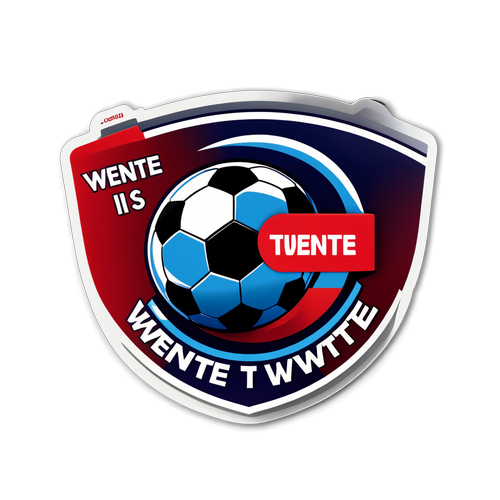 Twente is ons Team! Ontdek de Passie van het Voetbal in Ons Kleurrijke Sticker!