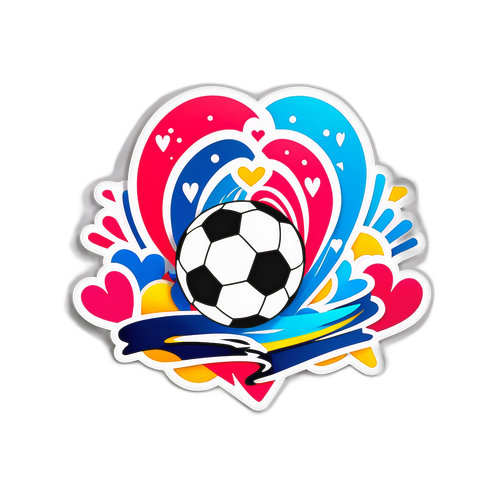 Stiker Abstrak Simbol Emosi Pertandingan Ligue 1