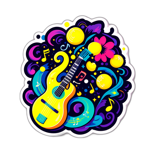 音楽の調和を表現するデザイン