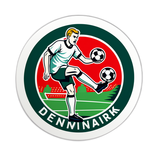 Retro Fodbold Sticker
