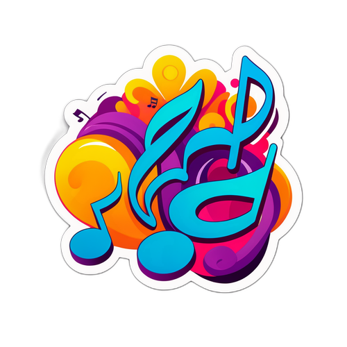 Autocollant dynamique du canal musical Prince