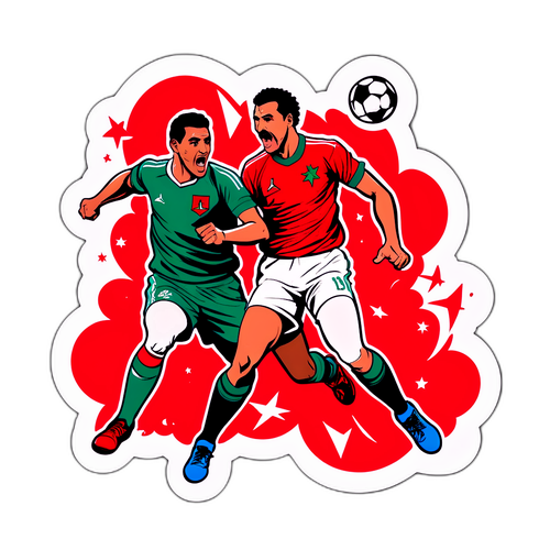 Gambaran Semangat Pertandingan Jordan dan Maghribi