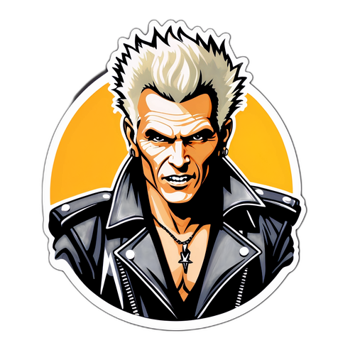 Billy Idol Rockikone Aufkleber