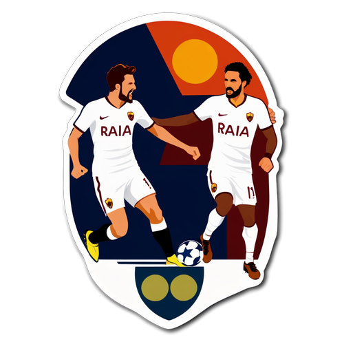 Sticker celebrando la rivalidad entre Tottenham y Roma