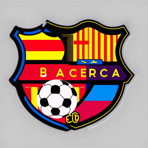 Sticker giả lập hình ảnh trận đấu giữa Barcelona và Leganés