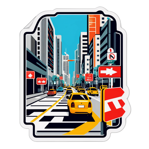 Avenida Paulista em Estilo Gráfico