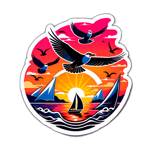 Solnedgang på Havet