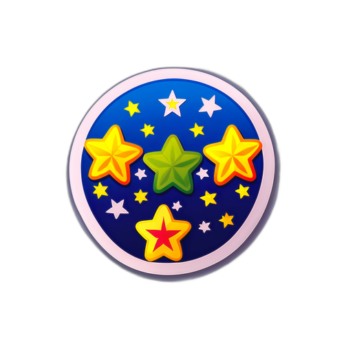 四星符號貼紙