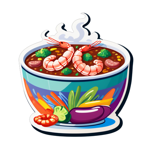 Vibrant Gumbo Illustration